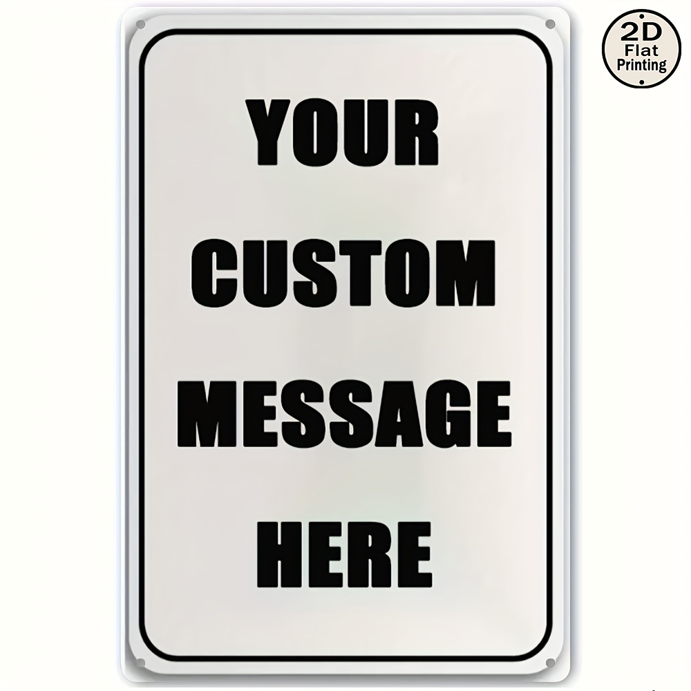 Company Profile Printing - Custom Metal Tin Sign Personalized Your