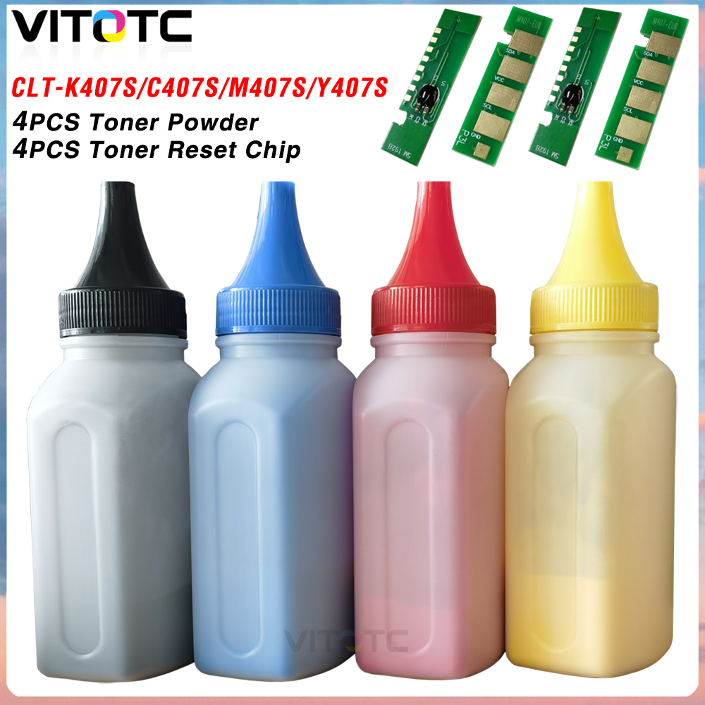 Laser Toner Powder - CLT-K407S Toner Powder Chip Kit For