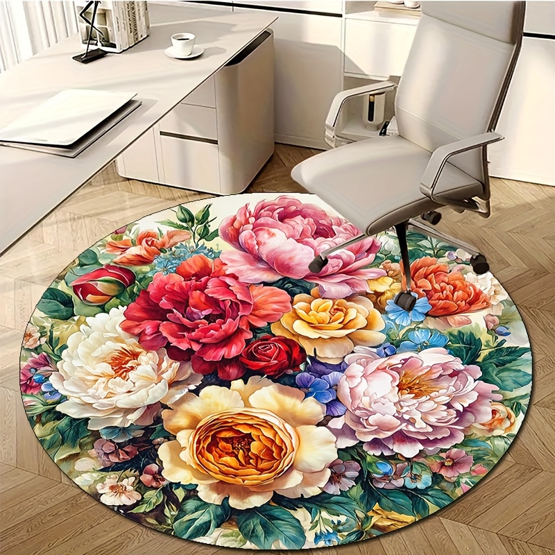 Wholesale Commercial Printing - Bright Multi Color Peony Flower Circular