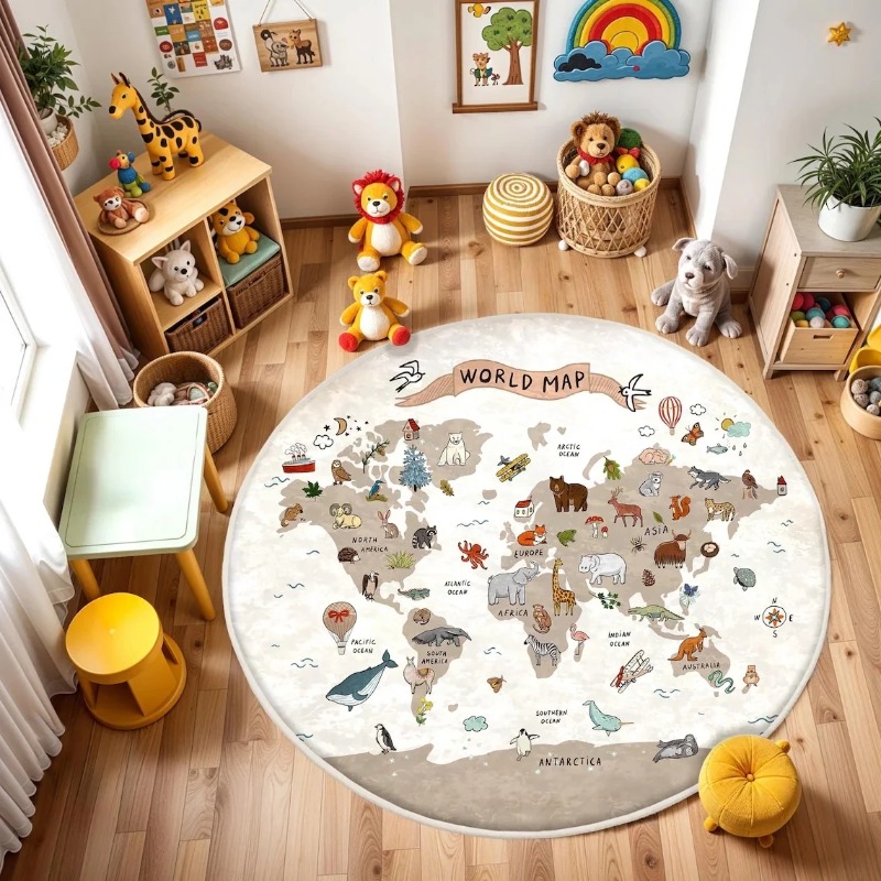  Play Round Floor Mat Animal W - Wholesale Commercial Printing recension och pris