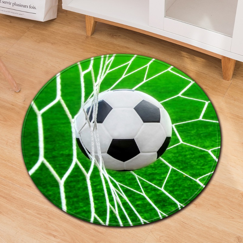 Soccer Theme Round Carpet Spor - Wholesale Commercial Printing recension och pris